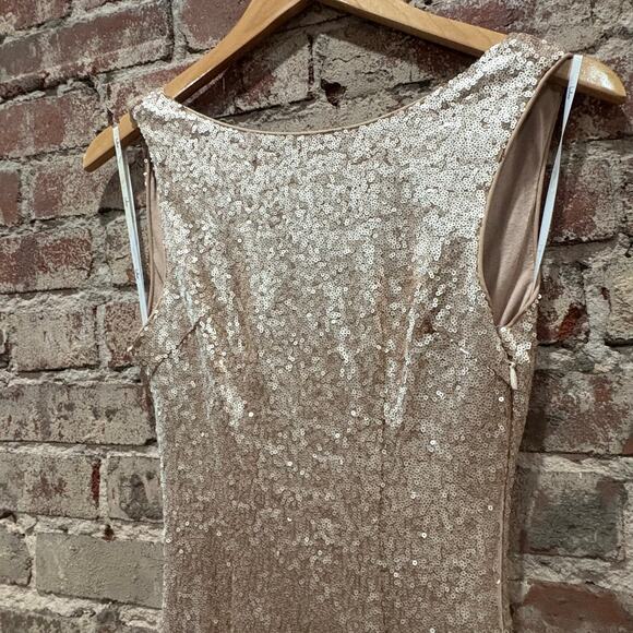 Lulus Slink and Wink Matte Rose Gold Sequin Dress Size XS - Picture 8 of 11